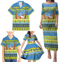 Palau Christmas Family Matching Puletasi and Hawaiian Shirt Chilling Santa Ungil Kurismas - Polynesian Pride