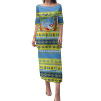 Palau Christmas Family Matching Puletasi and Hawaiian Shirt Chilling Santa Ungil Kurismas - Polynesian Pride