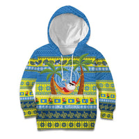 Palau Christmas Kid Hoodie Chilling Santa Ungil Kurismas - Polynesian Pride