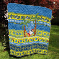 Palau Christmas Quilt Chilling Santa Ungil Kurismas - Polynesian Pride