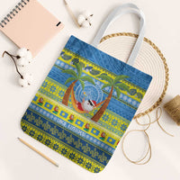 Palau Christmas Tote Bag Chilling Santa Ungil Kurismas - Polynesian Pride