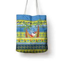 Palau Christmas Tote Bag Chilling Santa Ungil Kurismas - Polynesian Pride