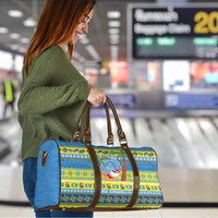 Palau Christmas Travel Bag Chilling Santa Ungil Kurismas - Polynesian Pride