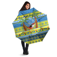 Palau Christmas Umbrella Chilling Santa Ungil Kurismas - Polynesian Pride