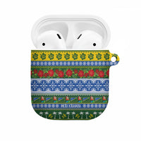 Solomon Islands Christmas AirPods Case The Solomons Melanesian Meri Krismas LT14 Green - Polynesian Pride