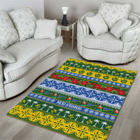 Solomon Islands Christmas Area Rug The Solomons Melanesian Meri Krismas - Polynesian Pride