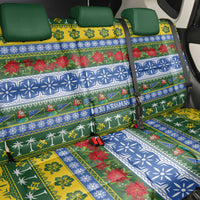 Solomon Islands Christmas Back Car Seat Cover The Solomons Melanesian Meri Krismas - Polynesian Pride