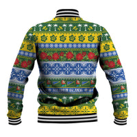 Solomon Islands Christmas Baseball Jacket The Solomons Melanesian Meri Krismas - Polynesian Pride