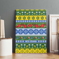 Solomon Islands Christmas Canvas Wall Art The Solomons Melanesian Meri Krismas - Polynesian Pride