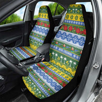 Solomon Islands Christmas Car Seat Cover The Solomons Melanesian Meri Krismas - Polynesian Pride