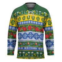 Solomon Islands Christmas Hockey Jersey The Solomons Melanesian Meri Krismas LT14 Unisex Green - Polynesian Pride