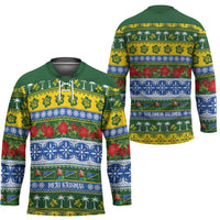 Solomon Islands Christmas Hockey Jersey The Solomons Melanesian Meri Krismas LT14 - Polynesian Pride
