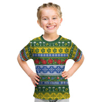 Solomon Islands Christmas Kid T Shirt The Solomons Melanesian Meri Krismas - Polynesian Pride