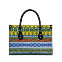 Solomon Islands Christmas Leather Bag The Solomons Melanesian Meri Krismas - Polynesian Pride