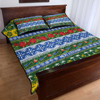 Solomon Islands Christmas Quilt Bed Set The Solomons Melanesian Meri Krismas - Polynesian Pride