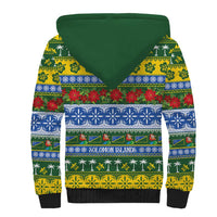 Solomon Islands Christmas Sherpa Hoodie The Solomons Melanesian Meri Krismas - Polynesian Pride