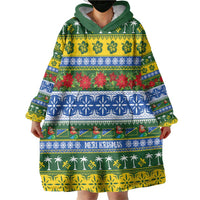 Solomon Islands Christmas Wearable Blanket Hoodie The Solomons Melanesian Meri Krismas - Polynesian Pride
