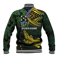 Solomon Islands Baseball Jacket 677 Proud Crocodile Melanesian Pattern - Polynesian Pride