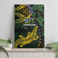 Solomon Islands Canvas Wall Art 677 Proud Crocodile Melanesian Pattern - Polynesian Pride