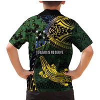 Solomon Islands Family Matching Mermaid Dress and Hawaiian Shirt 677 Proud Crocodile Melanesian Pattern - Polynesian Pride