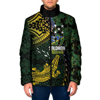 Solomon Islands Padded Jacket 677 Proud Crocodile Melanesian Pattern - Polynesian Pride