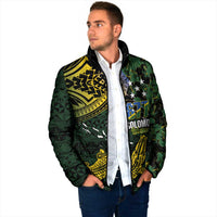 Solomon Islands Padded Jacket 677 Proud Crocodile Melanesian Pattern - Polynesian Pride