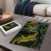 Solomon Islands Puzzle 677 Proud Crocodile Melanesian Pattern - Polynesian Pride