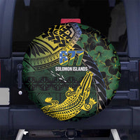 Solomon Islands Spare Tire Cover 677 Proud Crocodile Melanesian Pattern - Polynesian Pride