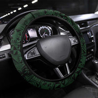 Solomon Islands Steering Wheel Cover 677 Proud Crocodile Melanesian Pattern - Polynesian Pride
