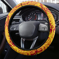Papua New Guinea Rugby Steering Wheel Cover 2023 Go Kumuls Pacific Dynamic Style LT14 - Polynesian Pride