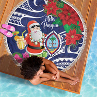 Guam Christmas Beach Blanket Poinsettia With Bougainvillea - Felis Pasgua! LT14 - Polynesian Pride