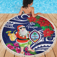 Guam Christmas Beach Blanket Poinsettia With Bougainvillea - Felis Pasgua! LT14 - Polynesian Pride