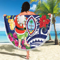 Guam Christmas Beach Blanket Poinsettia With Bougainvillea - Felis Pasgua! LT14 - Polynesian Pride