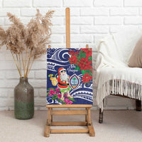 Guam Christmas Canvas Wall Art Poinsettia With Bougainvillea - Felis Pasgua! LT14 - Polynesian Pride