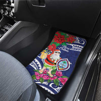 Guam Christmas Car Mats Poinsettia With Bougainvillea - Felis Pasgua! LT14 - Polynesian Pride