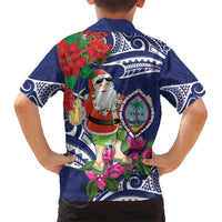 Guam Christmas Hawaiian Shirt Poinsettia With Bougainvillea - Felis Pasgua! LT14 - Polynesian Pride