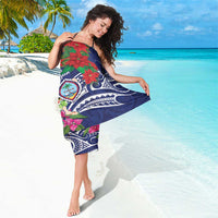 Guam Christmas Sarong Poinsettia With Bougainvillea - Felis Pasgua! LT14 - Polynesian Pride