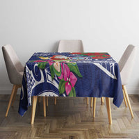 Guam Christmas Tablecloth Poinsettia With Bougainvillea - Felis Pasgua! LT14 - Polynesian Pride