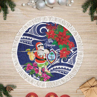 Guam Christmas Tree Skirt Poinsettia With Bougainvillea - Felis Pasgua!
