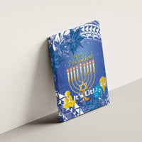 Hanukkah Jewish Festival Canvas Wall Art It's Lit - Polynesian Pattern LT14 - Polynesian Pride