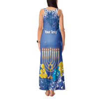 Personalised Hanukkah Jewish Festival Tank Maxi Dress It's Lit - Polynesian Pattern LT14 - Polynesian Pride