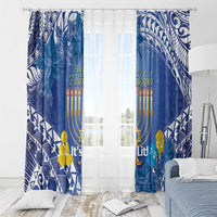Hanukkah Jewish Festival Window Curtain It's Lit - Polynesian Pattern LT14 - Polynesian Pride