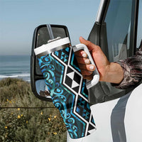 Turquoise Aotearoa Tumbler With Handle Taniko Motifs With Paua Shell Kowhaiwhai LT14 - Polynesian Pride