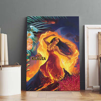 Hawaii Kilauea Big Islands Canvas Wall Art Pele Goddess With Tropical Flowers LT14 - Polynesian Pride