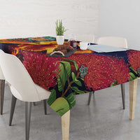 Hawaii Kilauea Big Islands Tablecloth Pele Goddess With Tropical Flowers LT14 - Polynesian Pride