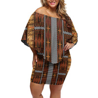 Malo e Lelei Tonga Family Matching Off Shoulder Short Dress and Hawaiian Shirt Tongan Ngatu Tapa Cloth - Polynesian Pride