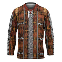 Malo e Lelei Tonga Hockey Jersey Tongan Ngatu Tapa Cloth LT14 Unisex Orange - Polynesian Pride