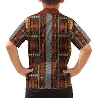 Malo e Lelei Tonga Kid Hawaiian Shirt Tongan Ngatu Tapa Cloth LT14 - Polynesian Pride