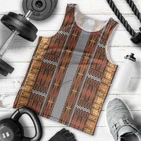 Malo e Lelei Tonga Men Tank Top Tongan Ngatu Tapa Cloth LT14 - Polynesian Pride