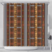 Malo e Lelei Tonga Shower Curtain Tongan Ngatu Tapa Cloth - Polynesian Pride